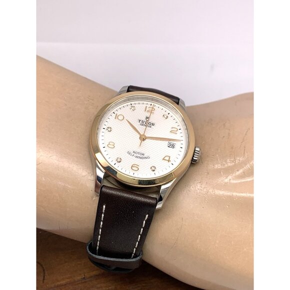 Tudor by Rolex Mens Watch 1926 M91451-0012 Swiss Automatic Diamond Two Tone 36mm - Picture 6 of 14